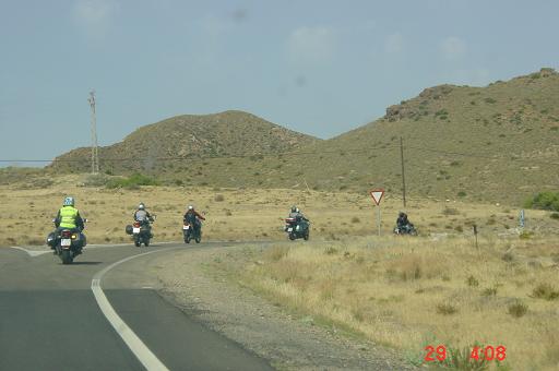 Concentracion Cabo de Gata, llendo para la Alpujarra