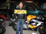 Cris con Honda CBR 900 - Team Trankilos 2003