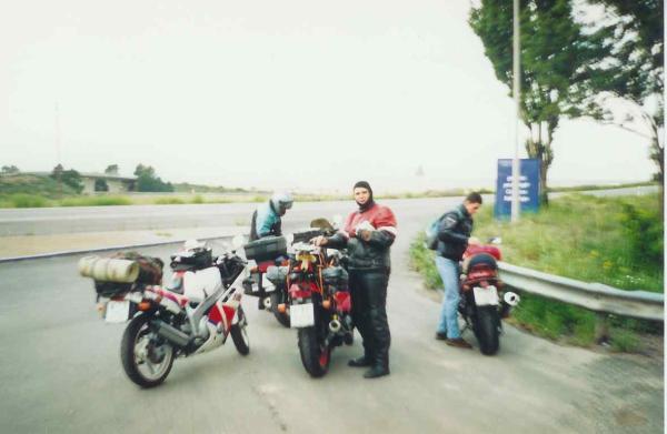 Jerez 1996 de camino, Gabi, Martín, Ignacio.