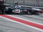Entrenamientos F1 Montemelón 2003,  Coulthard entrando en boxes