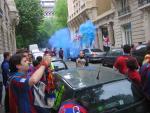 Paris'06 (FRA) los seguidores del Barça nos ibamos animando mientras se acercaba la hora del partido