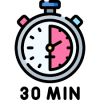 30 minutos - Iconos gratis de hora y fecha