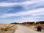 De camino a Tadmor (Palmyra) en Syria