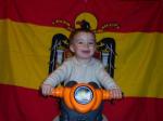 Juan en moto y español