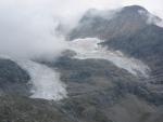 Glaciar en la bajada del Berninapass (Suiza)