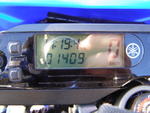 El cuentakilómetros de la Yamaha al inicio de la Ruta