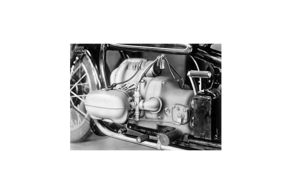 Motor bóxer OHV de 500 cc de la BMW R5 de 1936