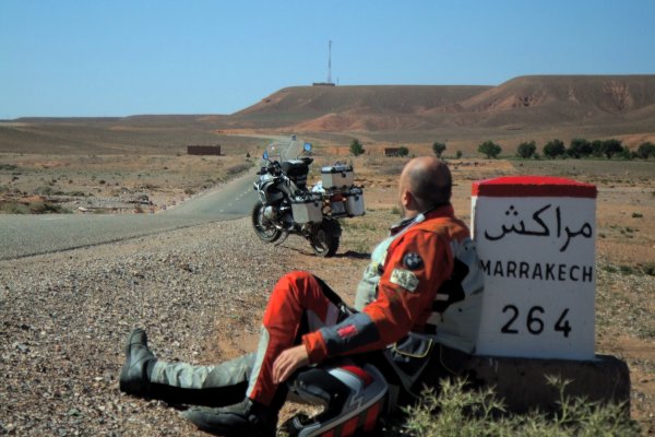 Con "Mamut" en Marruecos